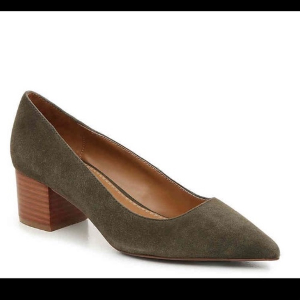 Crown Vintage Juryan Khaki Wood Block Heel